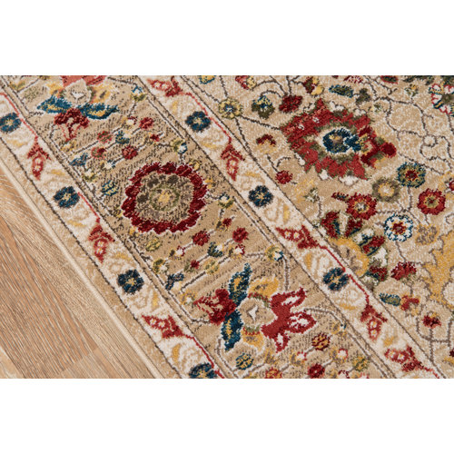 Charlton Home® Canberra Performance Ivory Rug & Reviews Wayfair